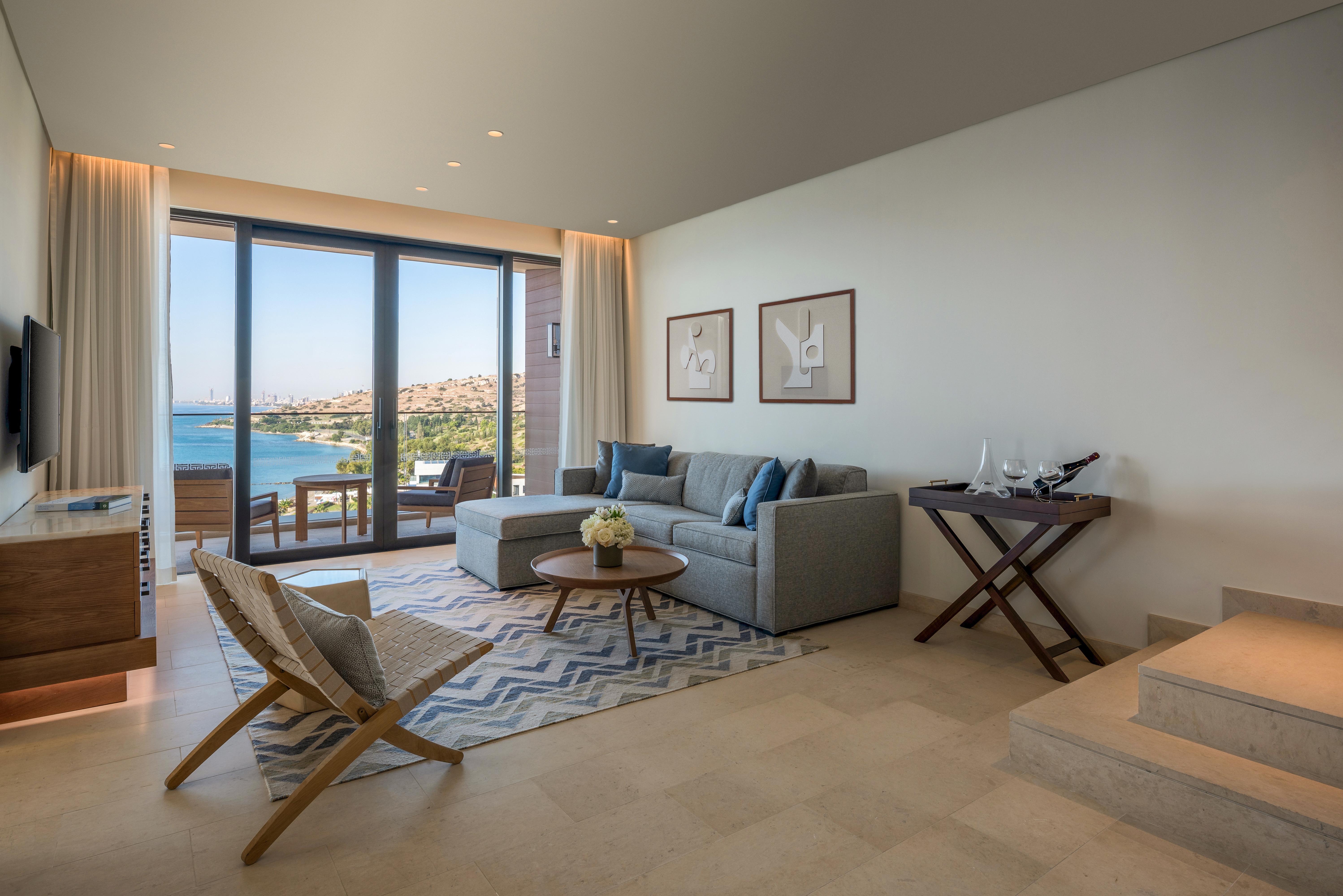 Amara - Sea Your Only View™ Limassol Eksteriør billede A living room at the hotel